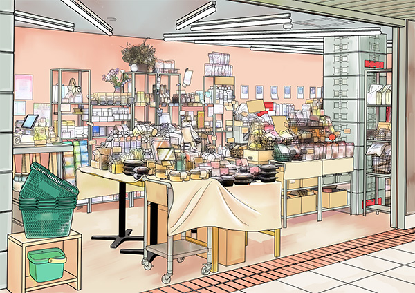 店頭イメージイラスト